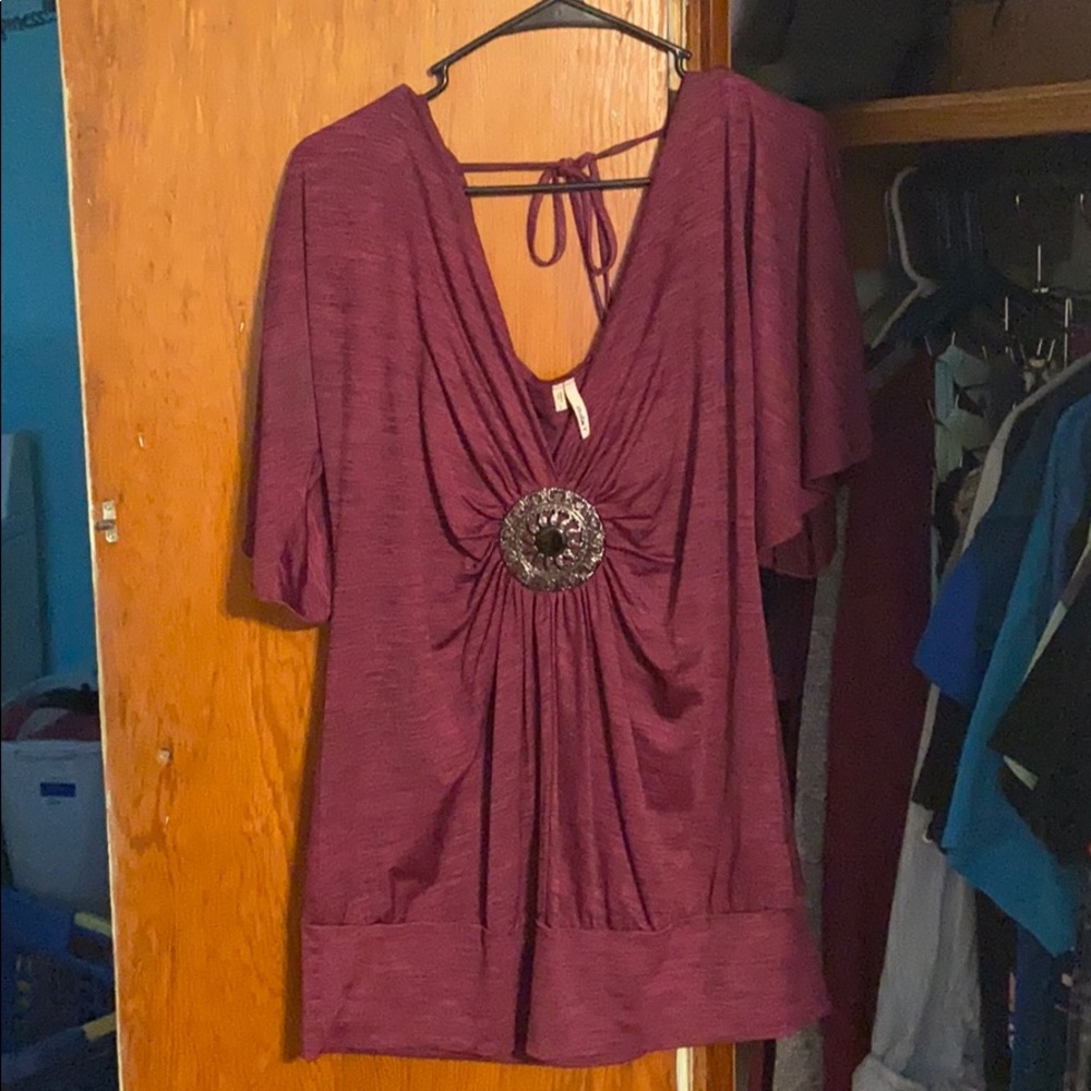 Wine colored Blouse